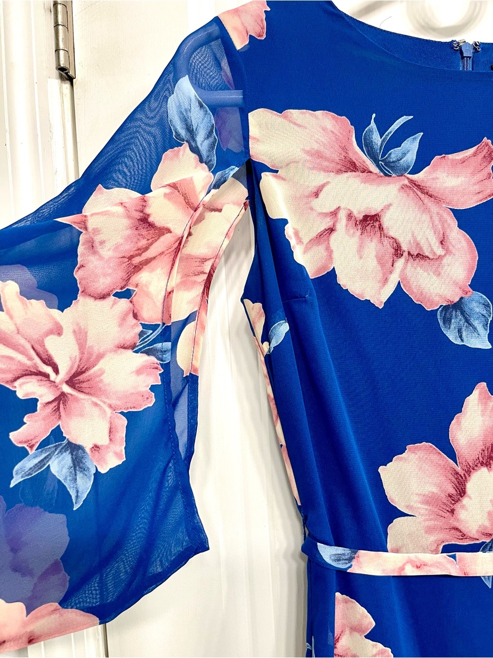 Lulus Joyful Noise Blue Floral Print Mini Dress - Picture 4 of 8